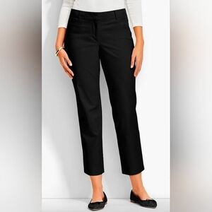 Talbots Perfect Crop Curvy black pants inseam 21½" sz 16P